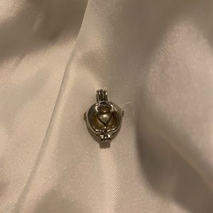 Dolphin & pearl pendant